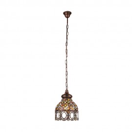 Eglo-Jadida Coloured Glass Copper Pendant - 49763 / 49765